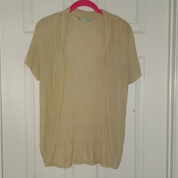 Maurice's oatmeal color open shrug cardigan Sz XL - Picture 1 of 5